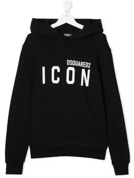 Dsquared2 худи Icon с логотипом, черный