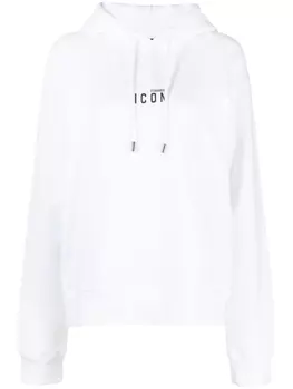 Dsquared2 худи из джерси с логотипом, белый