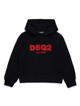 Dsquared2 худи из джерси с логотипом, черный