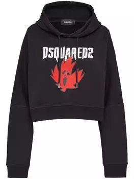 DSQUARED2 худи Maple Leaf, черный