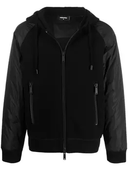 Dsquared2 худи на молнии, черный