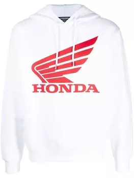 DSQUARED2 худи с графичным принтом, белый