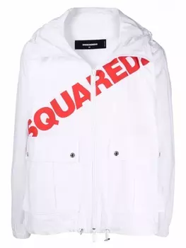 Dsquared2 худи с карманами карго и логотипом, белый