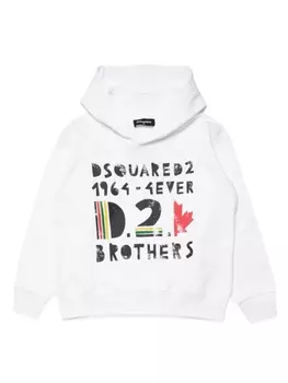 Dsquared2 худи с логотипом, белый