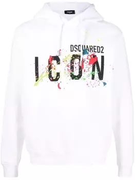Dsquared2 худи с логотипом, белый