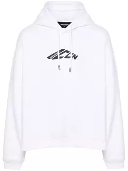 DSQUARED2 худи с логотипом, белый