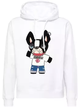 DSQUARED2 худи с логотипом, белый