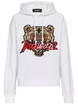 DSQUARED2 худи с логотипом, белый