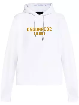 DSQUARED2 худи с логотипом, белый