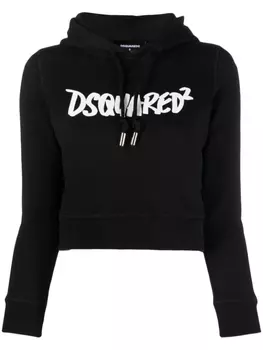 Dsquared2 худи с логотипом, черный