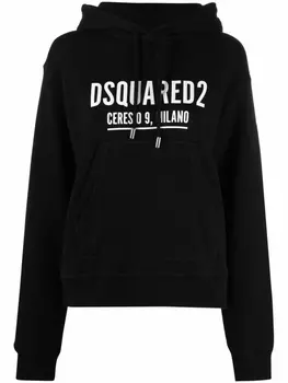 Dsquared2 худи с логотипом, черный