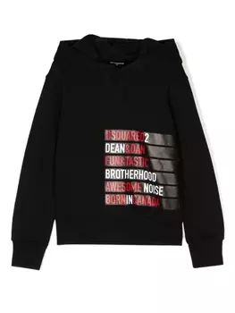 Dsquared2 худи с логотипом, черный