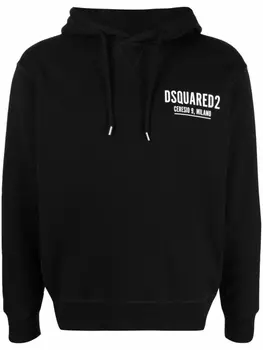 Dsquared2 худи с логотипом, черный