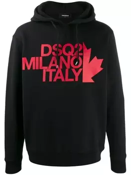 Dsquared2 худи с логотипом, черный