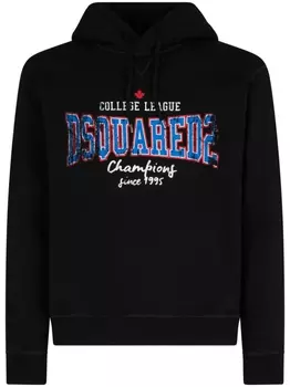 Dsquared2 худи с логотипом, черный