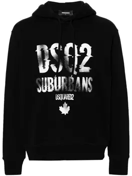 Dsquared2 худи с логотипом, черный