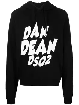 Dsquared2 худи с логотипом, черный