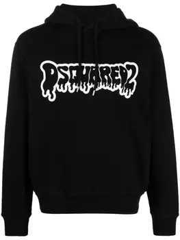 Dsquared2 худи с логотипом, черный