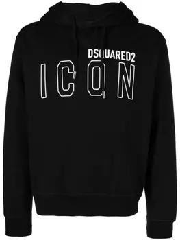 Dsquared2 худи с логотипом, черный