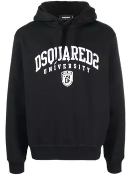 DSQUARED2 худи с логотипом, черный