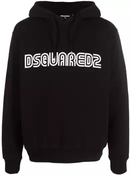 DSQUARED2 худи с логотипом, черный