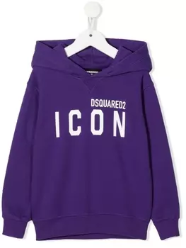 Dsquared2 худи с логотипом, фиолетовый