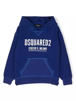 Dsquared2 худи с логотипом, фиолетовый