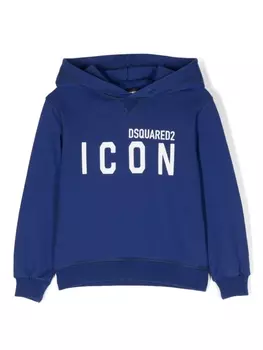 Dsquared2 худи с логотипом Icon, синий