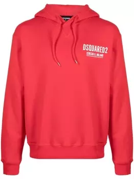 Dsquared2 худи с логотипом, красный