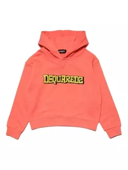 Dsquared2 худи с логотипом, оранжевый