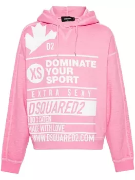 Dsquared2 худи с логотипом, розовый