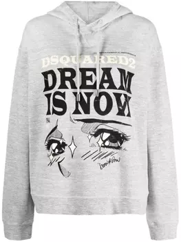 Dsquared2 худи с логотипом, серый