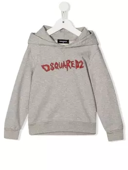 Dsquared2 худи с логотипом, серый