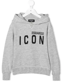 Dsquared2 худи с логотипом, серый
