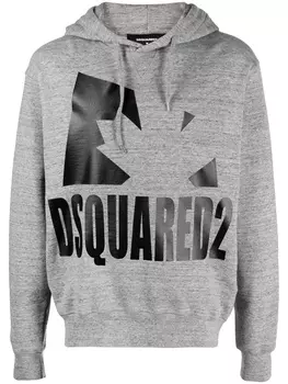 Dsquared2 худи с логотипом, серый