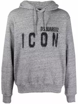 Dsquared2 худи с логотипом, серый