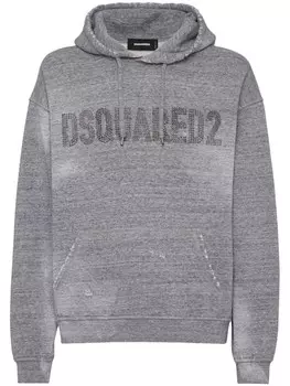 DSQUARED2 худи с логотипом, серый
