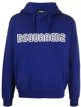 Dsquared2 худи с логотипом, синий