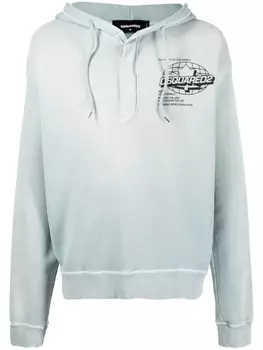 Dsquared2 худи с логотипом, синий