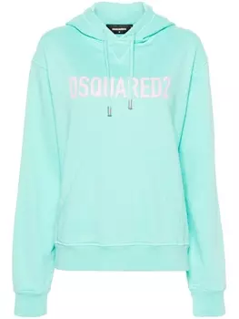 Dsquared2 худи с логотипом, зеленый