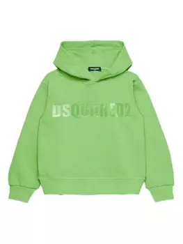 Dsquared2 худи с логотипом, зеленый