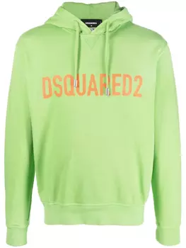 DSQUARED2 худи с логотипом, зеленый