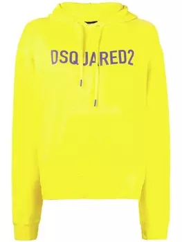 Dsquared2 худи с логотипом, желтый