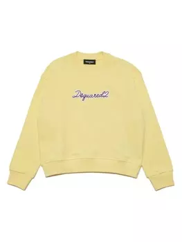Dsquared2 худи с логотипом, желтый