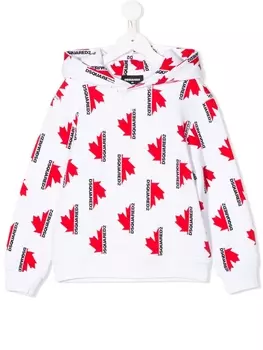 Dsquared2 худи с принтом, белый