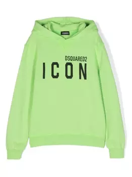 Dsquared2 худи с принтом Icon, зеленый