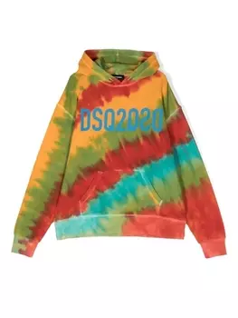 Dsquared2 худи с принтом тай-дай, желтый