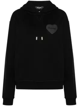 Dsquared2 худи со стразами, черный