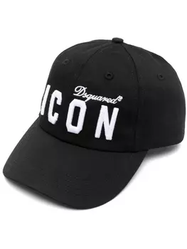 Dsquared2 Icon appliqu embroidered-slogan cap, черный