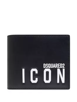 DSQUARED2 Icon кошелек двойного сложения, черный